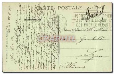 Paryż — Pałac Trocadéro, zbudowany na wystawie z 1878 roku — A. B. nr 28 — Rewers