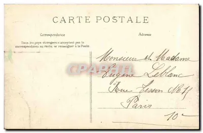 Parijs - Het Trocadéro — uitgever Graphtil, n°5 — Achterkant