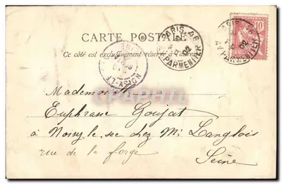 Paris — Igreja de São Eustáquio — editor desconhecido, n° 20 — Verso