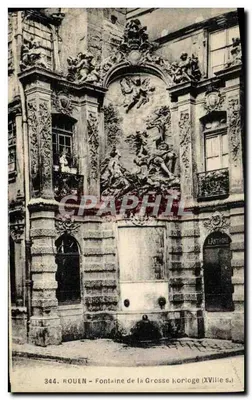 Rouen - Fonte da Grande Relógio (Século XVI)