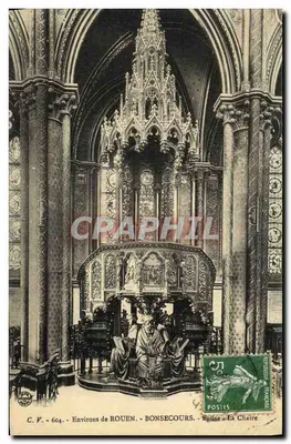 BONSECOURS - Igreja - A Cátedra — C.F. 604, Environs de ROUEN