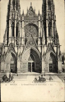 Rouen — O Grande Portal de Saint-Ouen — LL. n°73