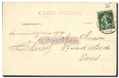 Statuie Adama i Ewy — Katedra w Rouen — C.V. 179 — Rewers