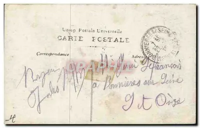 리옹 역 — 1910년 파리 홍수 — 출판사 B.A.F. — 뒷면