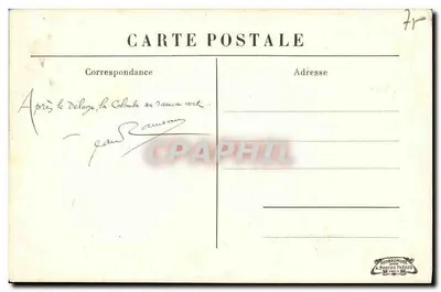 Paris - Inundações de Janeiro de 1910 - Rue de l'Hôtel Colbert — Verso