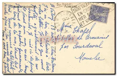 Saint-Valery-en-Caux — A Rue d'Ectot — ND — Verso