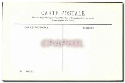Rouen — Katedra Notre-Dame i Plac Miodowy — L. L. (wydawca) — Rewers