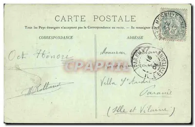 Rouen — Bon-Secours — O Monumento de Joana d'Arc e a Sena — LL. — N° 114 — Verso