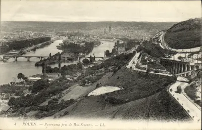 Rouen — Panorama pris de Bon-Secours — LL.