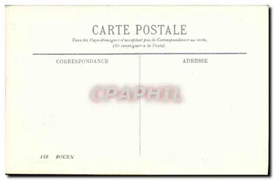 Rouen — A Catedral e os Quais — LL. n°142 — Verso