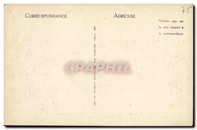 Paris (Vieux-Montmartre) — A Rue Saint-Vincent (XVIIIº arrondissement) — L.L. — Verso