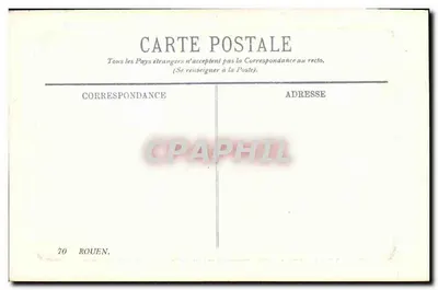 Rouen — Statua Napoleona I — L.L. — Rewers