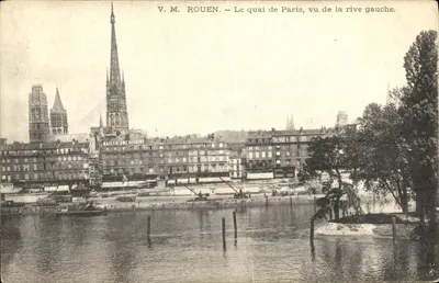 Rouen — O cais de Paris, visto da margem esquerda — V.M. ROUEN