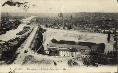 Rouen — Panorama tirado de Sainte-Catherine — LL.