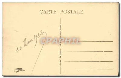 Criel-sur-Mer — A Yères Pittoresque — Cartas 'La Cigogne', Rouen — Verso