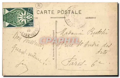 CRIEL-PLAGE (S.-Inf.) - Wydawnictwo Coq d'Or, 1921 - Wille na terasach graniczące z morzem - Tenis klubowy - Falę Azur. G. B. — Rewers