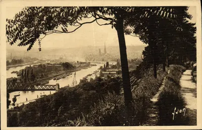 Rouen (Seine-Inférieure) — Vista panorâmica da Cidade — Edições de Arte Vyvart, Paris
