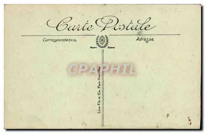 Rouen — Velhas Casas e Velha Fonte — Rue Saint-Romain — LL — Verso
