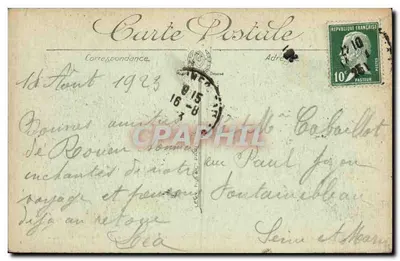 Rouen — Panorama tirado de Bon-Secours — Vues Paris n°4 — LL — Verso