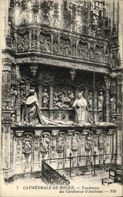 Catedral de Rouen — Tumbas dos Cardeais d'Amboise — ND