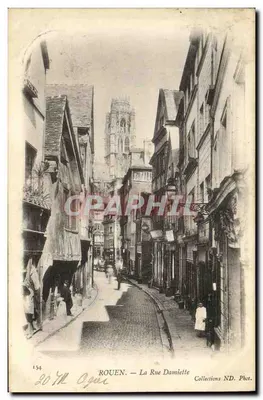ROUEN — A Rue Damiette — Collections ND. Fot. n° 154