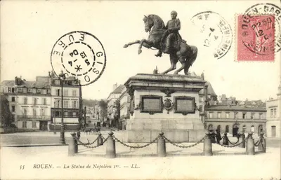 Rouen — A Estátua de Napoleão I — LL.