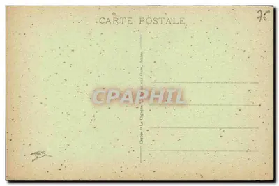 A Catedral de ROUEN — Vista geral — Cartas "La Cigogne" — Verso