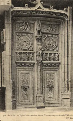 Rouen — Igreja de São Maclou, Porta do Trânsito Setentrional (século XVI) — ND Photo, n° 308
