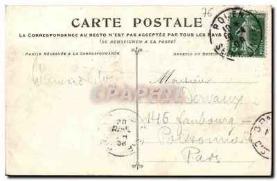 Rouen — Catedral. A Torre da Manteiga — E.D. — Verso