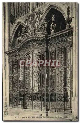 Rouen - Igreja de São Ouen - Grade do Coro