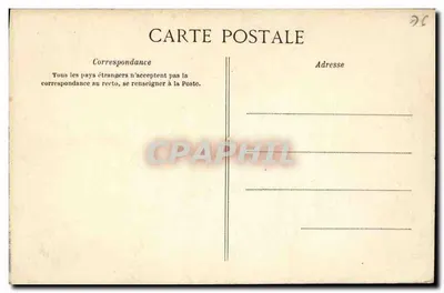 Rouen — Porta da Fachada de São Ouen — A Bilhete postal antigo n°2016 — Verso