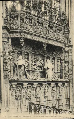 Rouen — Catedral, Túmulo dos Cardeais de Amboise — C.V. 406