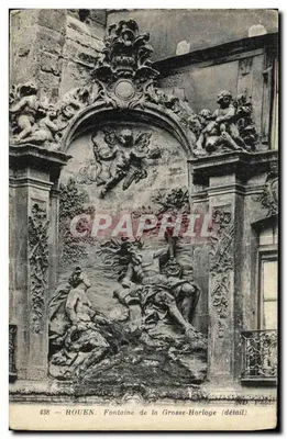 Rouen — Fontaine de la Grosse-Horloge (détail) — ND. Phal. n° 438