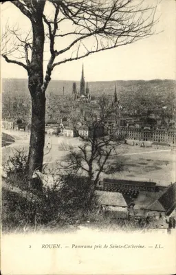 Rouen — Panorama tirado de Sainte-Catherine — LL.