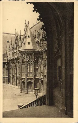 Rouen — Detalhe do Palácio de Justiça — Edição de Arte YVON