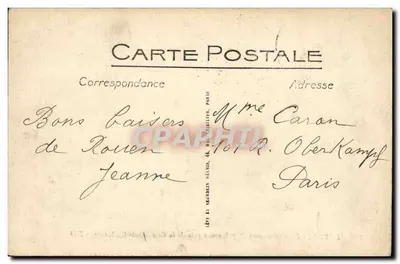 Rouen - Panorama ku Bon-Secours z wybrzeża św. Katarzyny - ND — Rewers
