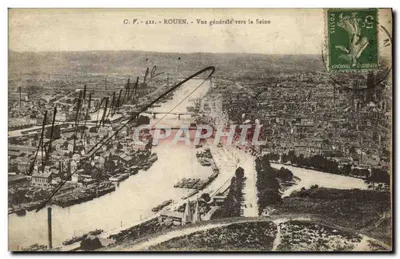 Rouen — Vista geral para a Sena — C.F. - 427