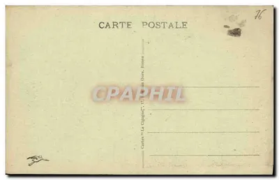 Rouen - Ogólny widok z boku Bonsecours — Karty 'La Cigogne', 17, Rue aux Ours, Rouen — Rewers