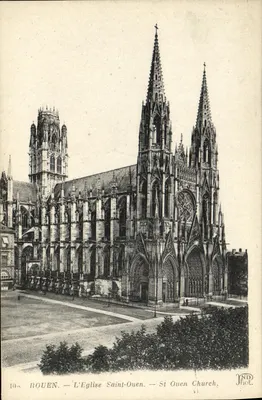 Rouen — A Igreja de São Ouen — Imp. Crété, Paris