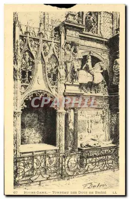 Notre-Dame — Túmulo dos Duques de Brézé — F. Duboir, LL, n°67