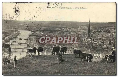 Rouen — Vista geral tirada do lado de Ste-Catherine — C.K. 381