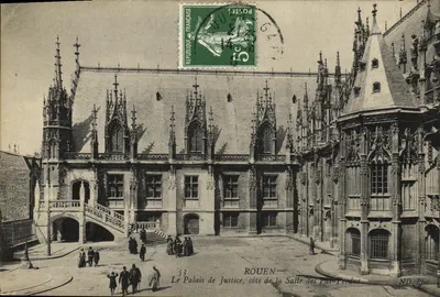 Rouen — O Palácio de Justiça, lado da Sala dos Passos Perdidos — ND. Phot.