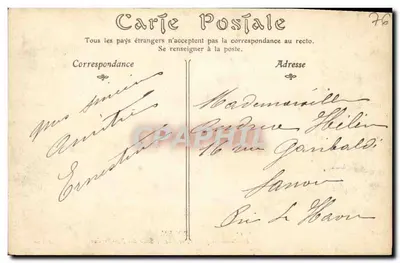 Rouen — O Palácio de Justiça, lado da Sala dos Passos Perdidos — ND. Phot. — Verso