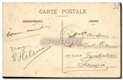 Rouen — Visão geral em direção à Sena — C.V. 421 — Verso