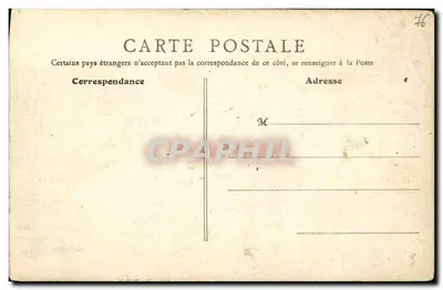 Rouen (Sul) — Igreja de Bonsecours — B. F., Paris, n°15 — Verso