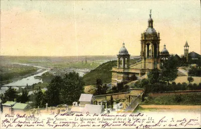 Rouen — Bon Secours — O Monumento de Joana d'Arc e a Sena — LL
