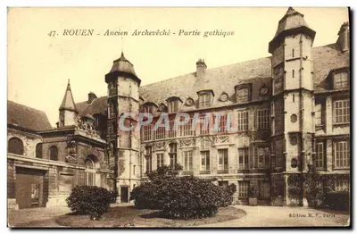 Rouen – Antigo Arcebispo – Parte gótica — Edição M. F., Paris