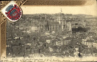 Rouen — Vue générale et Saint-Ouen — L'Imprimerie Nouvelle Photographique