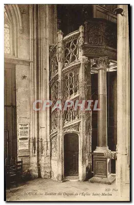 Rouen — Escalier des Orgues de l'Église Saint-Maclou — Phot. Backerdy