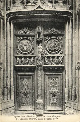 Porta de Jean Goujon — Igreja de Saint-Maclou, Rouen — ND. Fot.